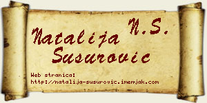 Natalija Susurović vizit kartica